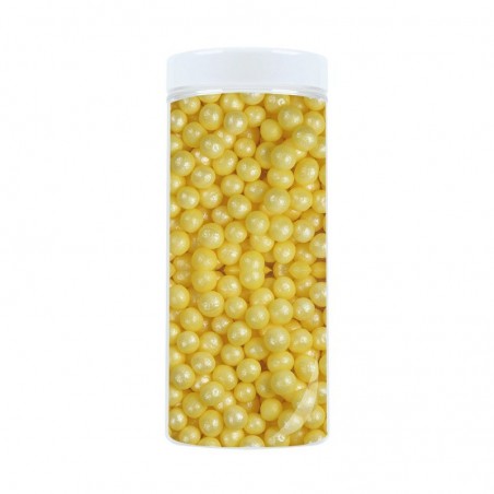 57546  PERLES DE SUCRE PEARLY JAUNES 400 G S/CDE