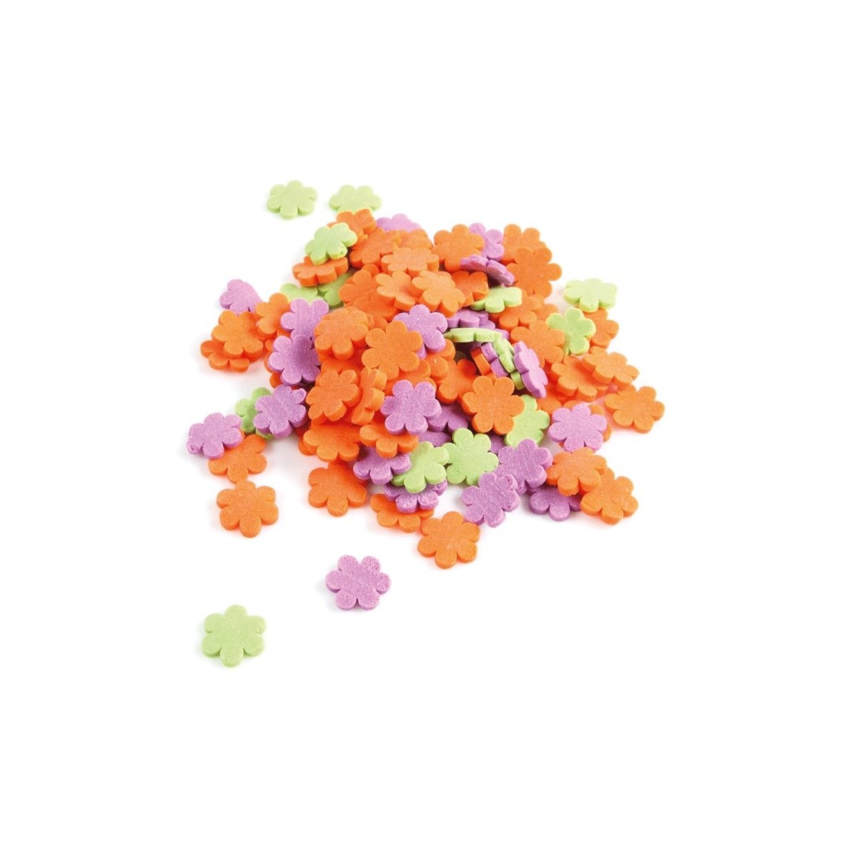 61309 CONFETTI BLOEMETJES 400 G  POTJE