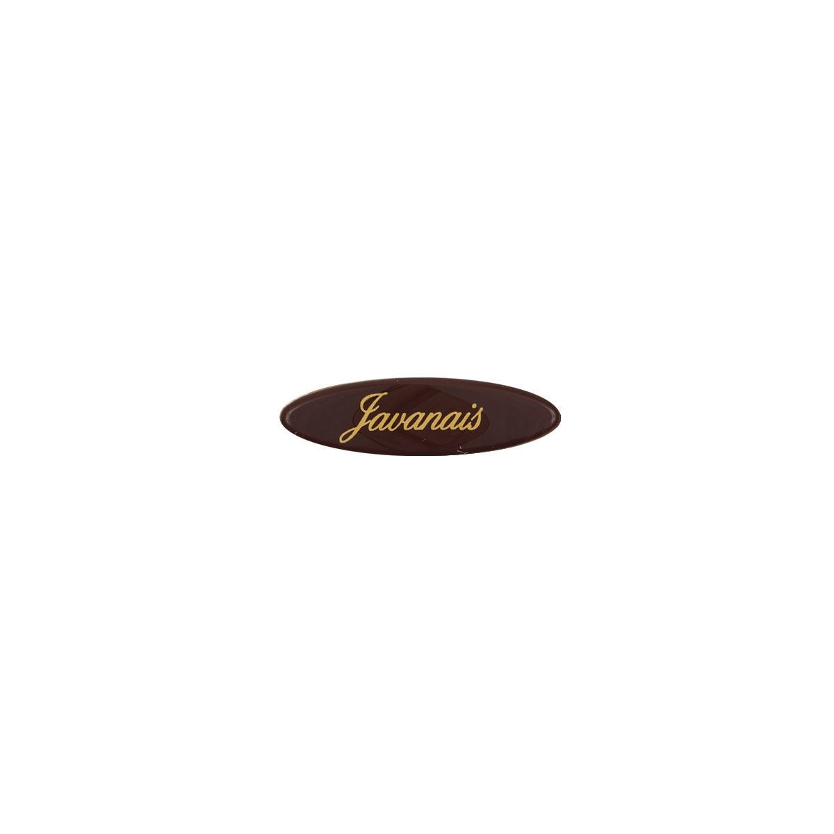 2064026 PLAQUETTE CHOCOLAT  "JAVANAIS" 45X13MM  300PCES