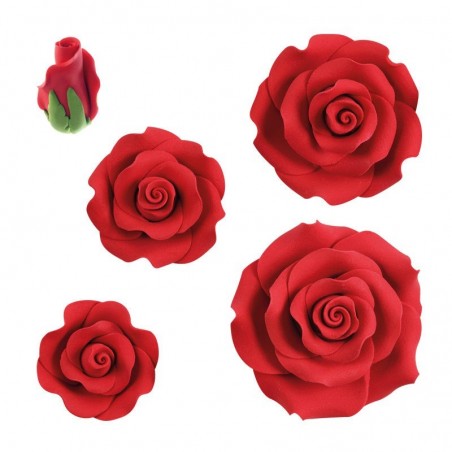 1066017 ASSORTIMENT DE ROSES ROUGE 23PCES S/CDE