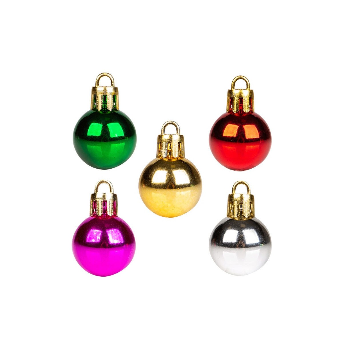 59910 BOULE DE NOEL COULEURS ASSORTIES 100 PCES