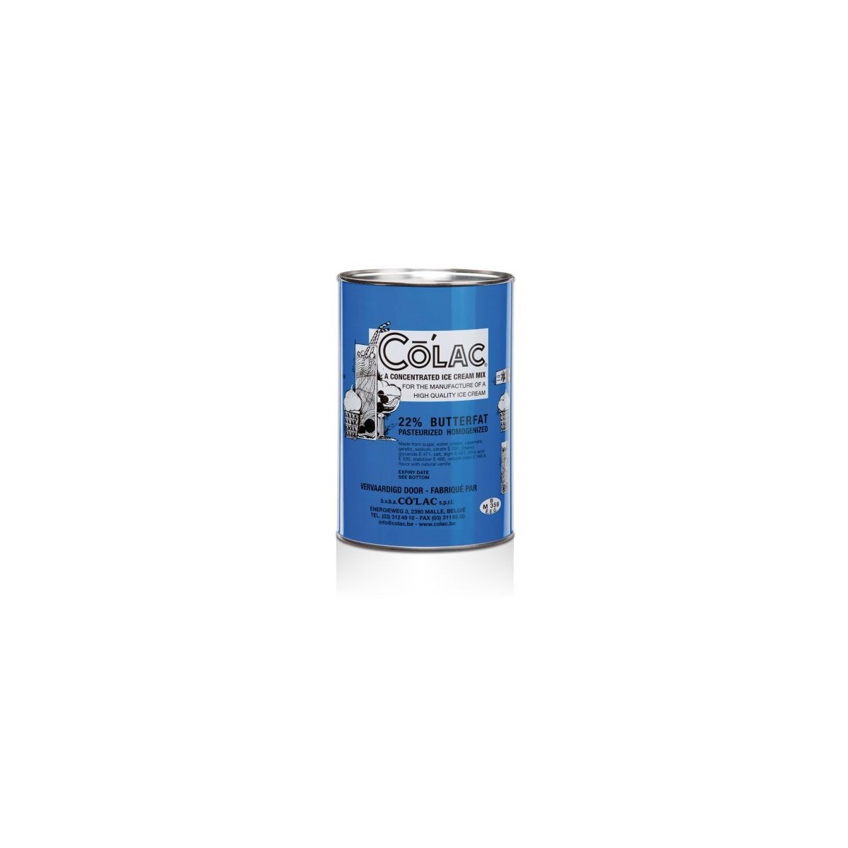 COLAC GRAISSE BUTYRIQUE 22% POUR GLACE 4X5.57KG