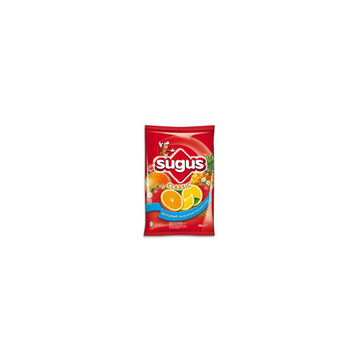 BONBONS SUGUS FRUITS ASSORTIS CLASSIC 400GR