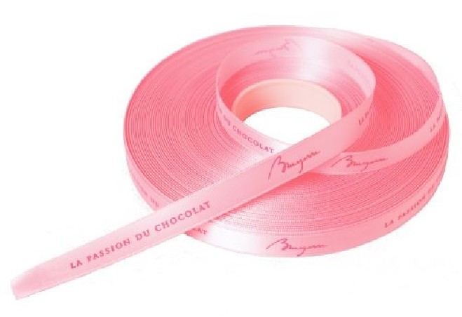 RUBAN ROSE IMPRIME BRUYERRE 15MM X 100M