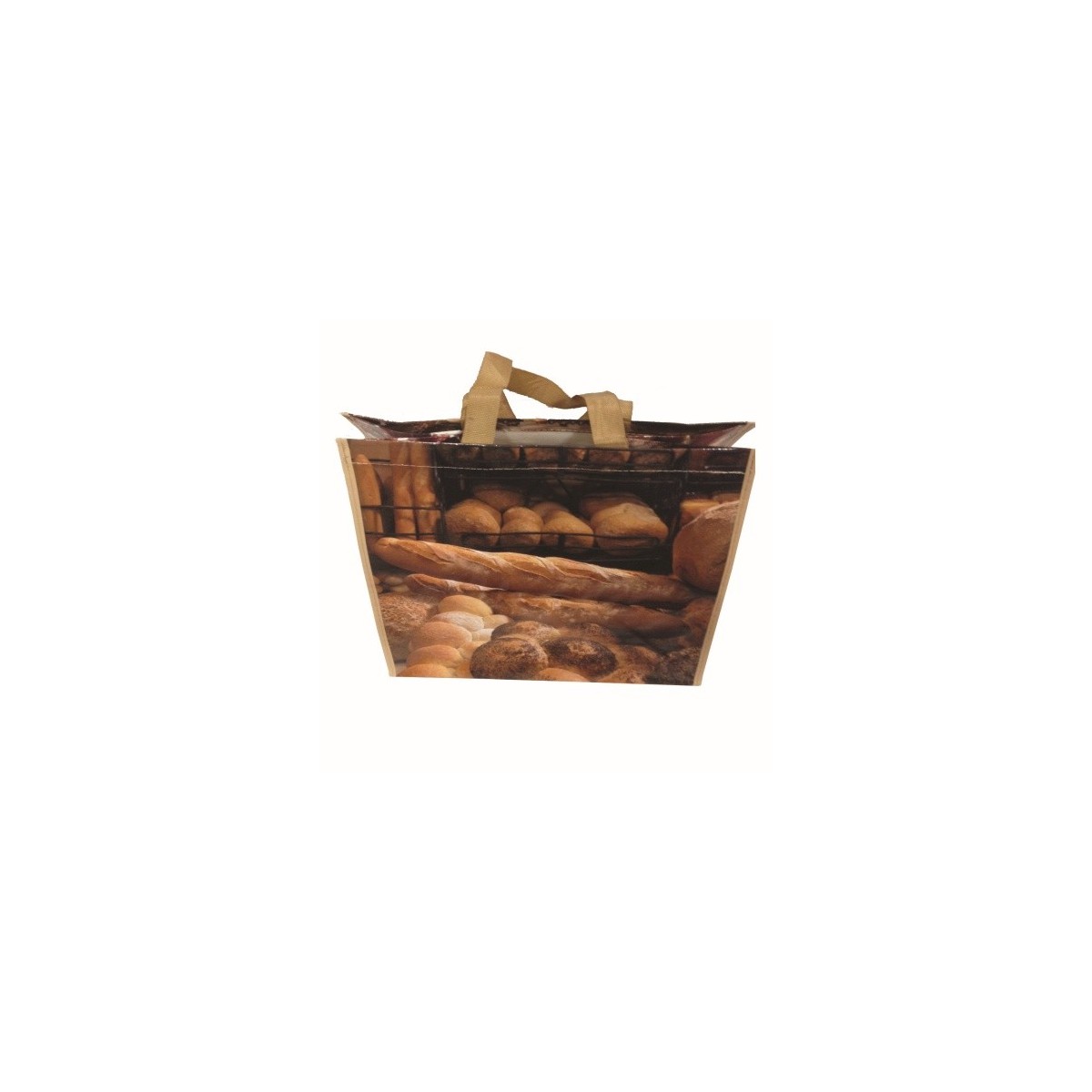 REUSABLE WOVEN PP BAG "BAKERY PASTRY" 39X28X34CM 20 PIECES  PACKAGE