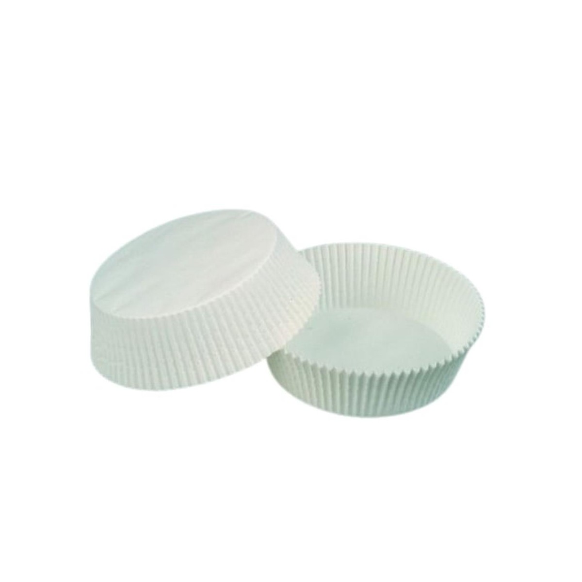 NR1207 WHITE ROUND PASTRY CASE Ø70X30MM FOST+2022 INCLUDED 1000 PIECES  BOX