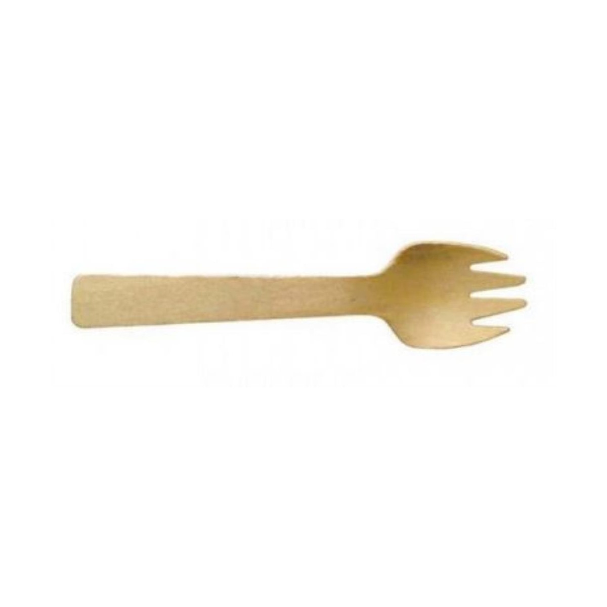 MINI SPORK COMBI HOUTEN VORK/LEPEL 105MM 100 STUKKENDOOS