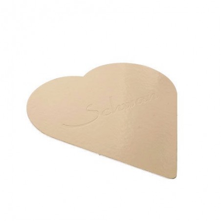 CAKE BOARD HEART GOLD 9 CM 250 PIECES FOSTPLUS INCLUDED  PACKAGE