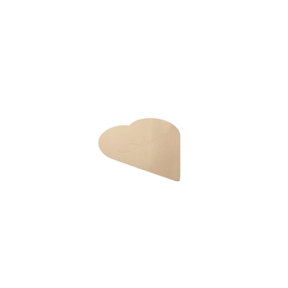 CAKE BOARD HEART GOLD 24 CM 25 PIECES FOSTPLUS INCLUDED  PACKAGE