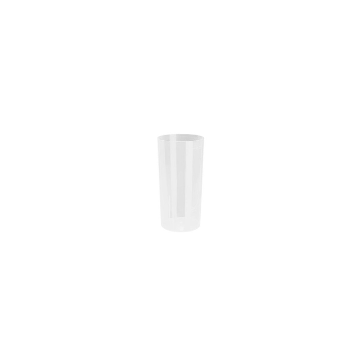 HERBRUIKBAAR LONGDRINK GLAS PP TRANSPARANT 5,6X11CM 200ML 10ST