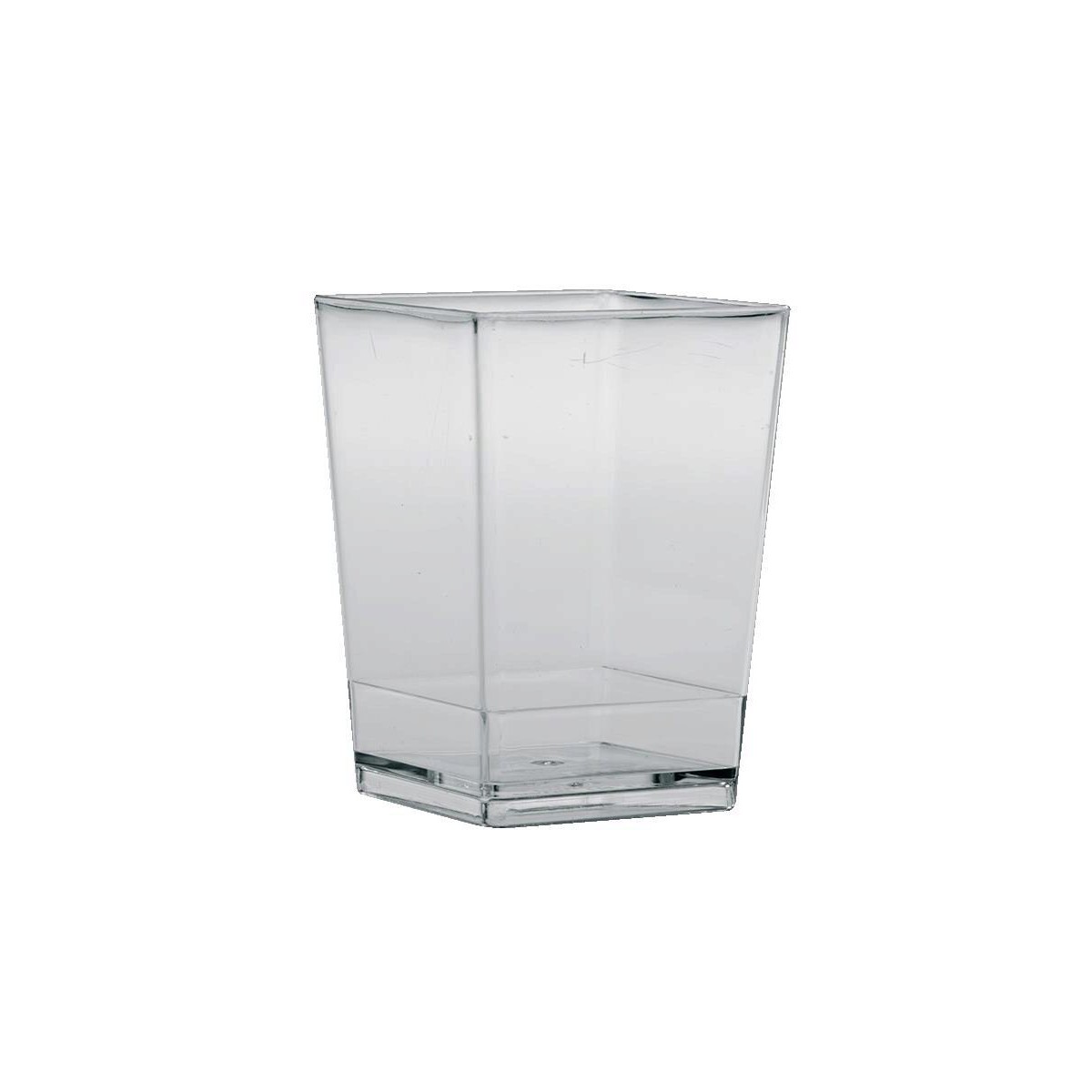 VERRINE PLASTIQUE CUBIC 175ML 55 X 55 X H 80 MM 100 PCES