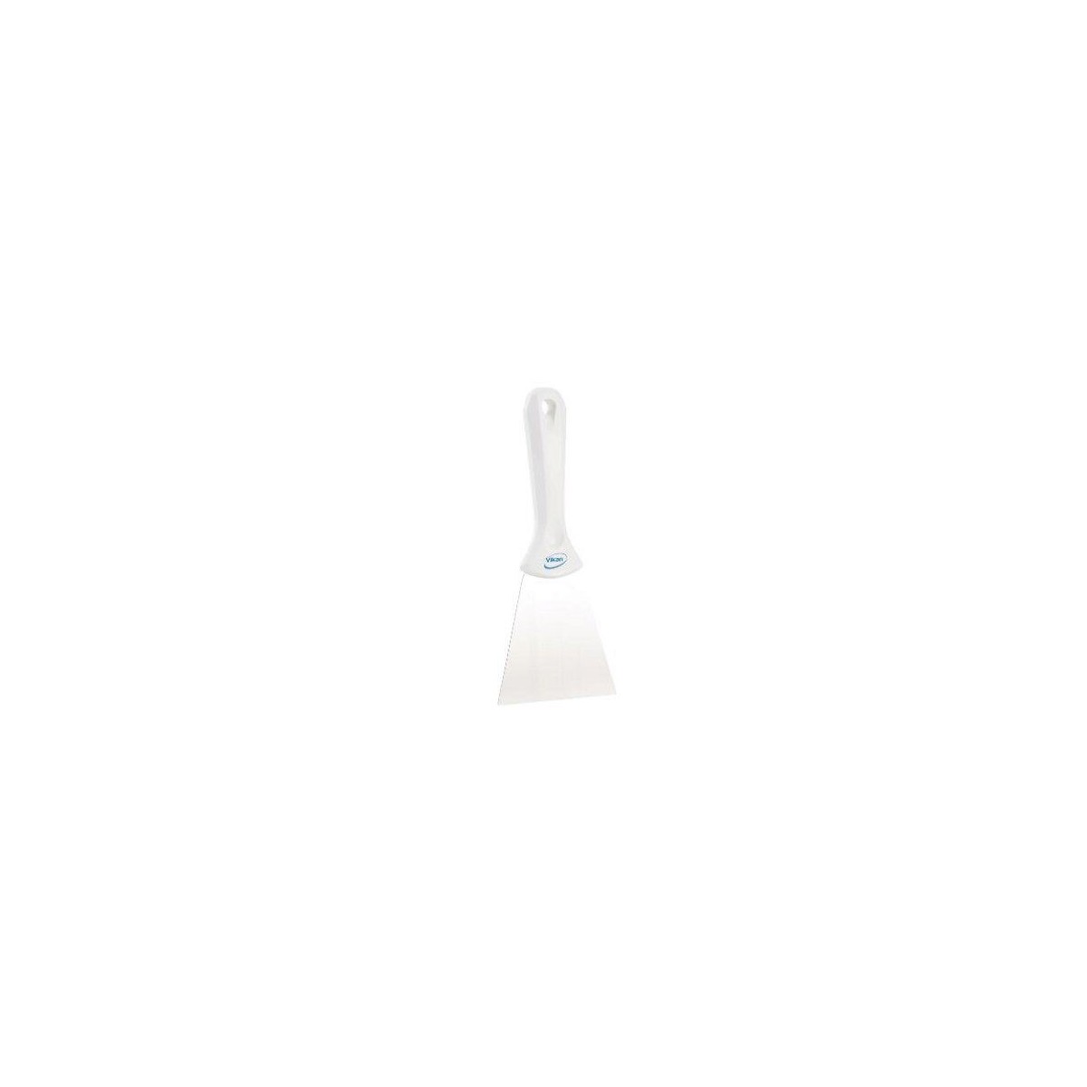 VIKAN 40095 GRATTOIR A MAIN POLYPROYLENE BLANC LAME INOX   24X8CM