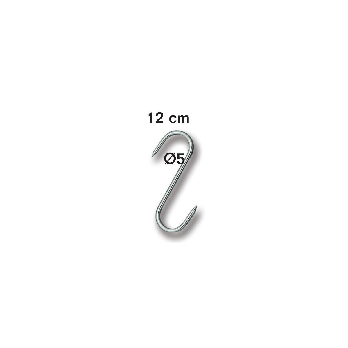 FISCHER CROCHET ESSE INOX 12CM ⌀ 5 POIDS MAX 60KG