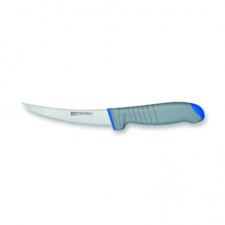 FISCHER COUTEAU DESOSSEUR RIGIDE 13CM MANCHE BI MATIERE BLEU 78025-13GB