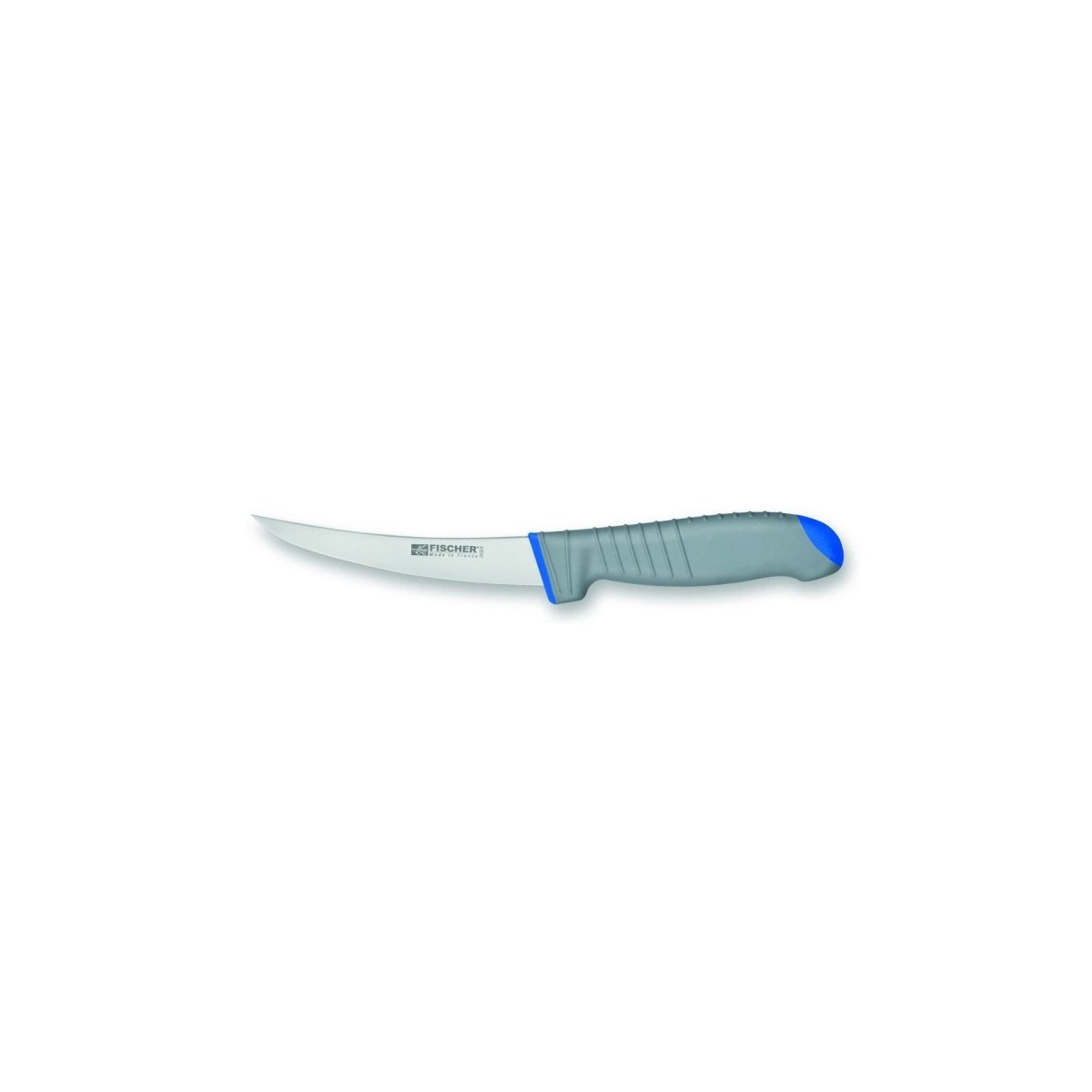 FISCHER COUTEAU DESOSSEUR RIGIDE 13CM MANCHE BI MATIERE BLEU 78025-13GB