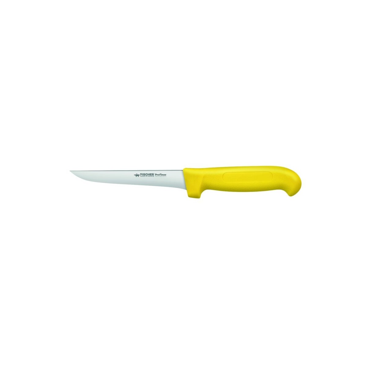 FISCHER 14CM BONING KNIFE STRAIGHT BLADE PROFINOX HANDLE YELLOW 4015-14