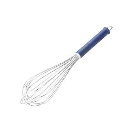 THERMO-HAUSER FOUET SAUCE  35CM MANCHE BLEU INOXWD - 8 FILS 1.8MM