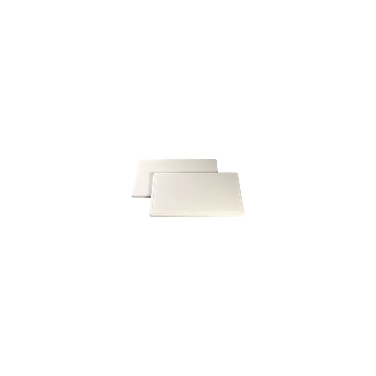 CATERCHEF PLANCHE POLY GN1/1 BLANCHE 53X32.5X2CM A/RIGOLE