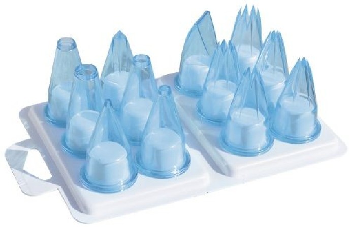 SET 12 DOUILLES PVC ASSORTIES BLEU/BT APPRENTI