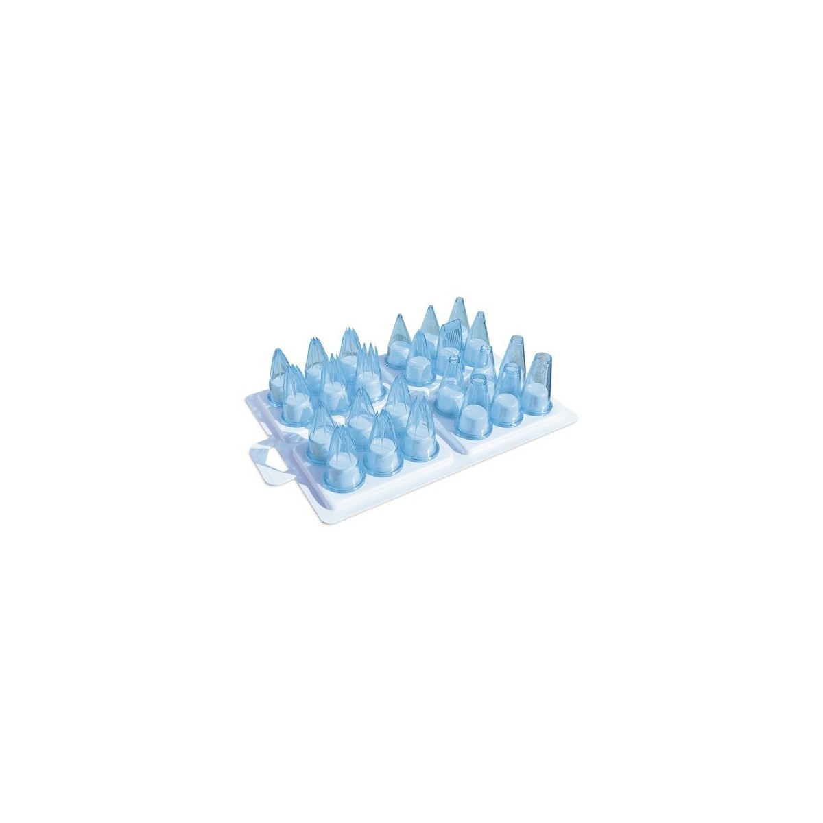 ASSORTMENT 24 PVC SOCKETS BLUE/BTPATISSIER