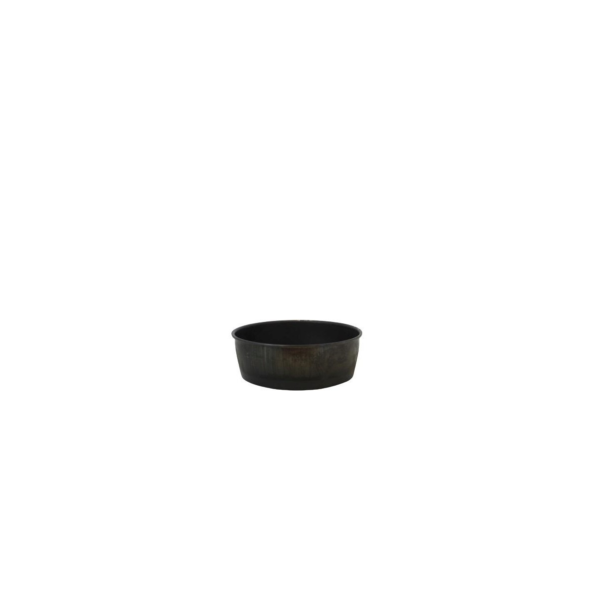 PLATINE A PAIN ROND EN TOLE NOIRE 21XH7CM - 700-800G