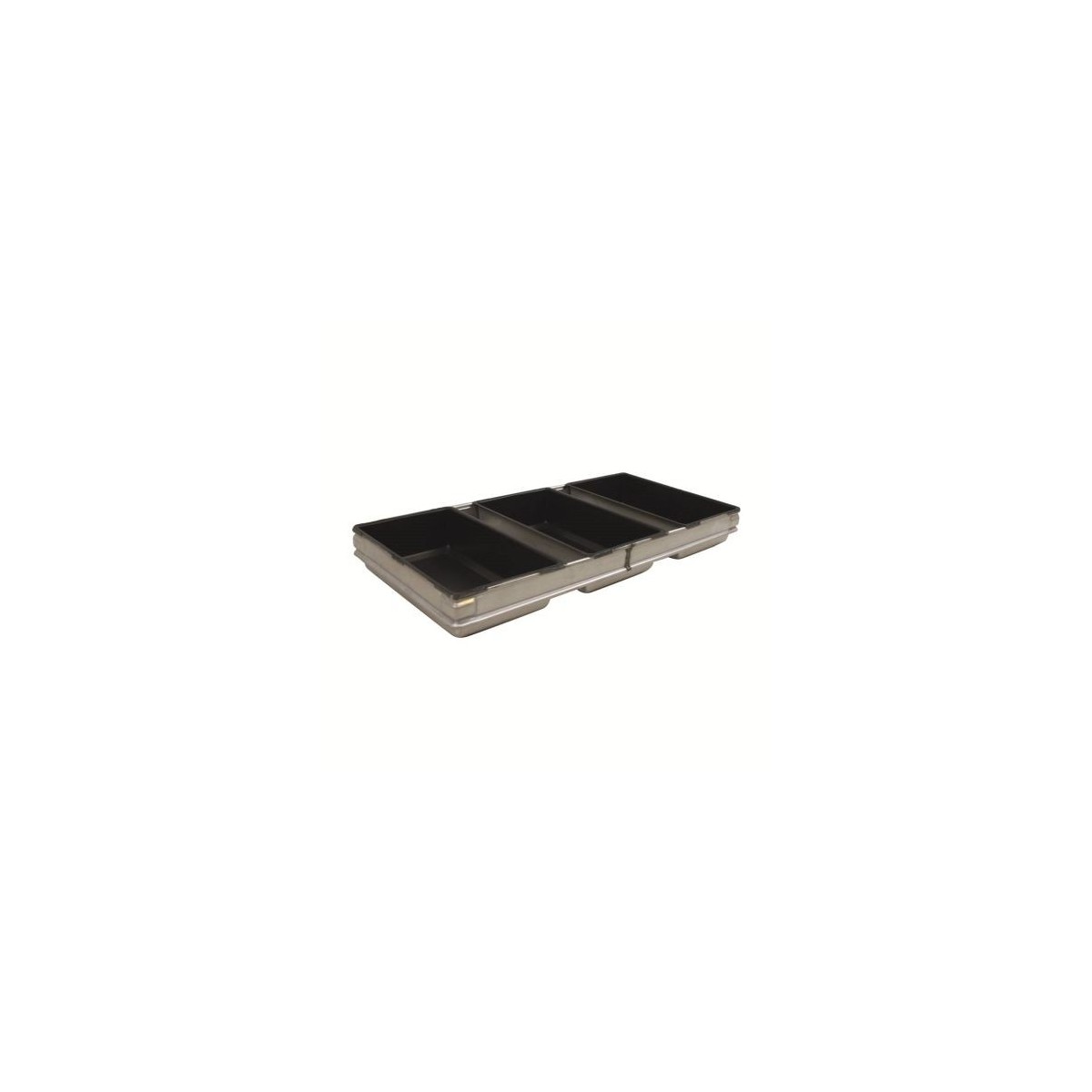 3 VERENIGDE BROODVORMEN 24X14CM H6CM TEFLON VOOR VUURVAST OVEN 52CM