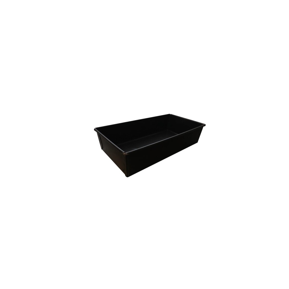 PLATINE A PAIN RECTANGULAIRE  17X11X6 CM EN TOLE NOIRE