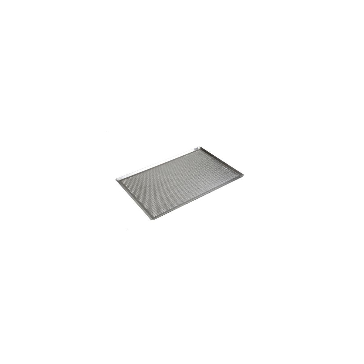 ALUMINIUM PLAAT 60X40CM GEPERFOREERD  4 RANDEN OP 45° STAMPEN DIKTE 20/10STUK