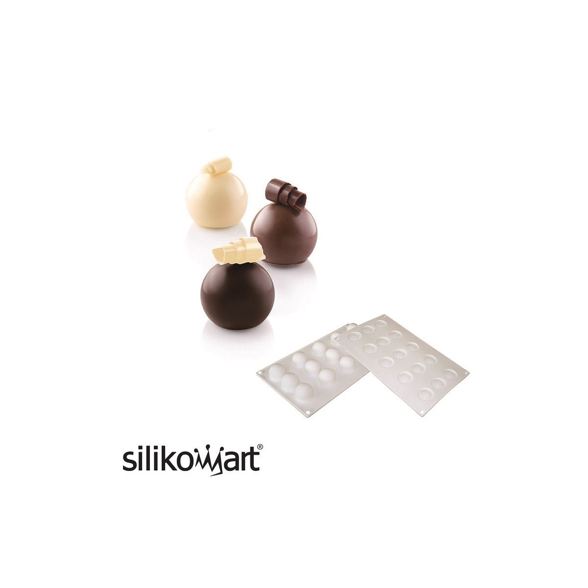 MOULE SILIKOMART TRUFFLE 20 Ø 32MM H 28MM VOL 20ML