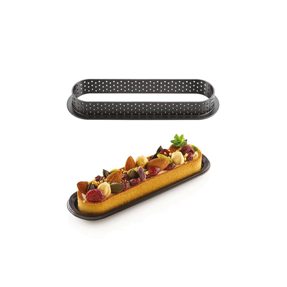 MOULE SILIKOMART TARTE RING OBLONG 146X35MM H20MM