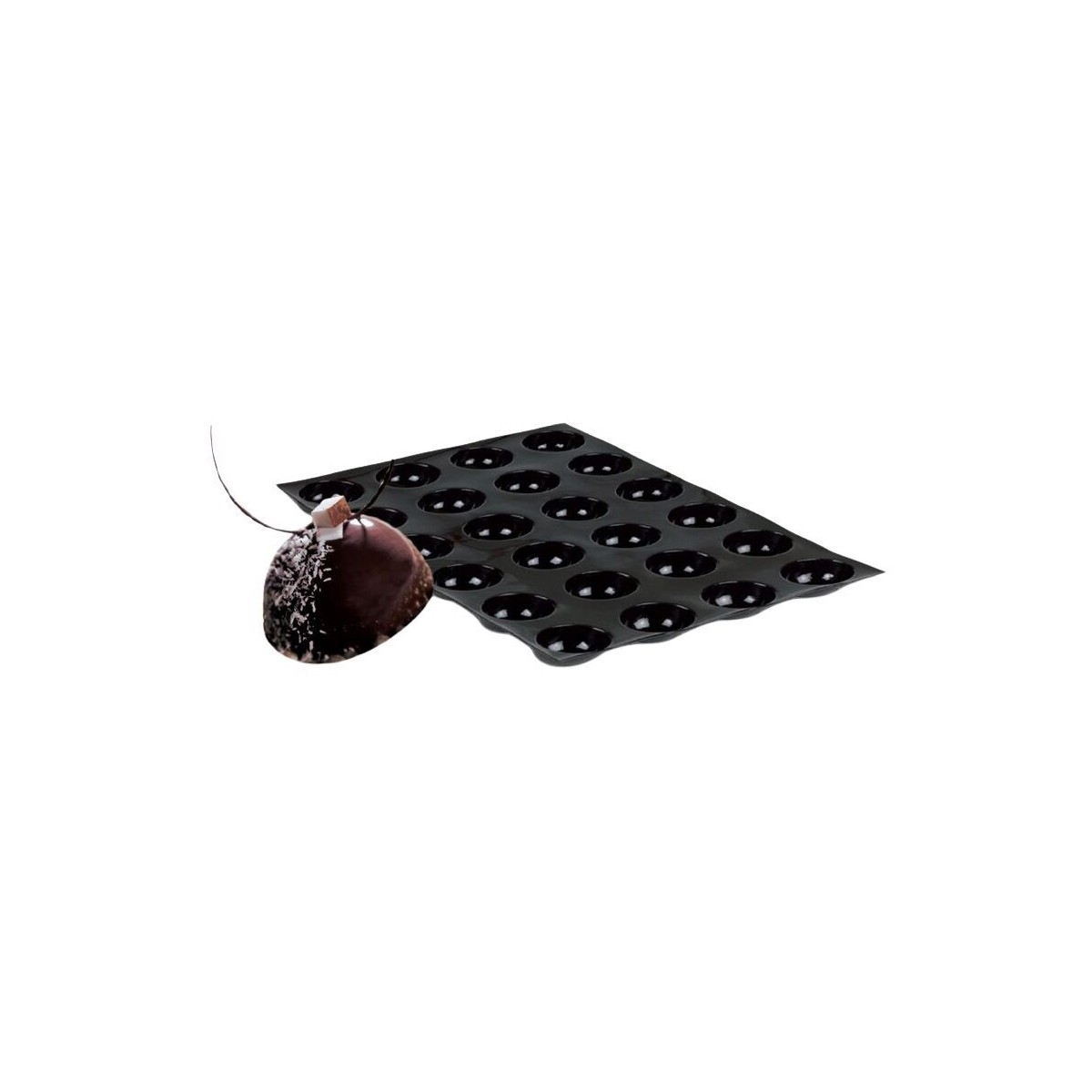 FP-03265 FLEXIPAN® ORIGINE DEMI SPHERES 30X20CM 20EMP 27,9X21,5CM Ø2,9CM H1,8CM 