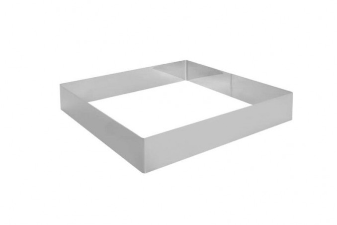 SQUARE STAINLESS STEEL FRAME 26X26CM HT5CM