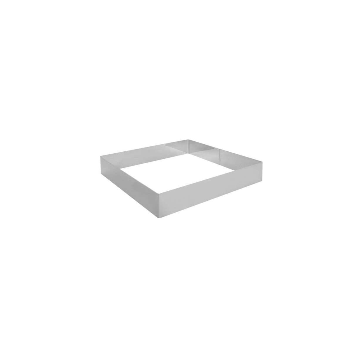 SQUARE STAINLESS STEEL FRAME 26X26CM HT5CM