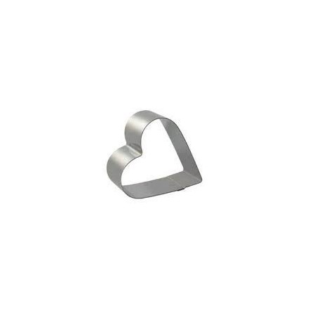 COEUR SANS FOND DROIT INOX 10 X 5 CM