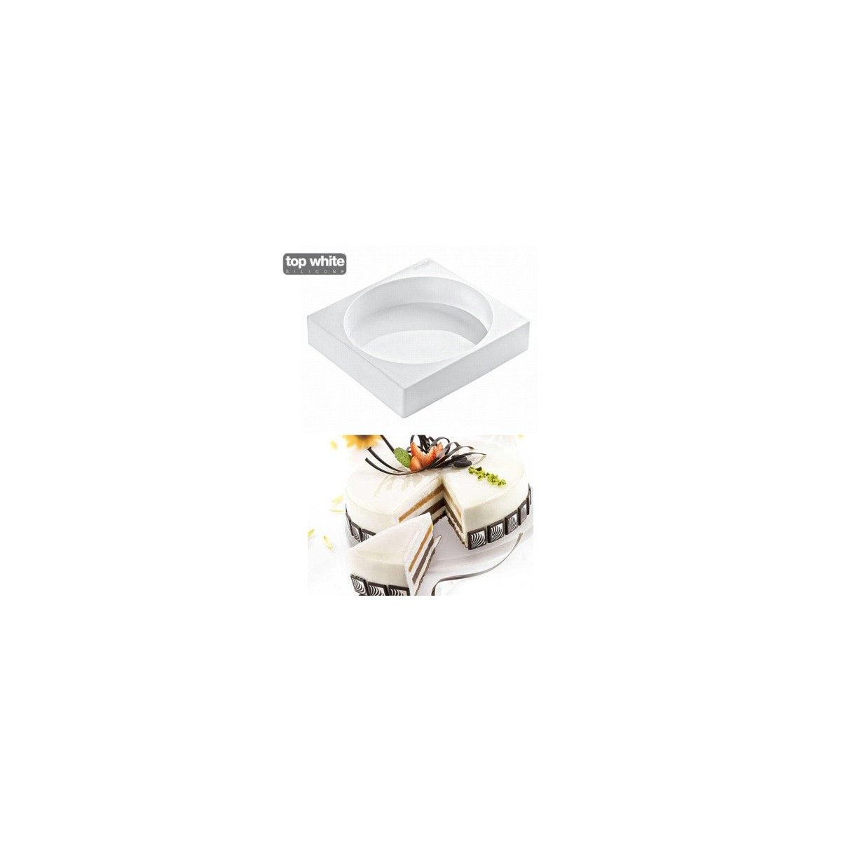 ROND SINICONEVORM INDIVIDUEEL TORTAFLEX DIAM 180 H50MM VOL 1268ML