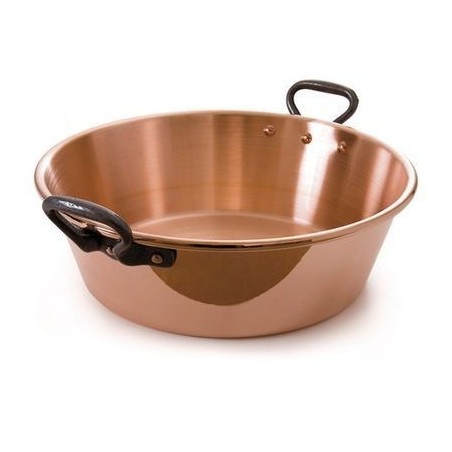 BAUMALU BASSINE CONFITURE 38CM  9L CUIVRE LEGERA/POIGNÉE