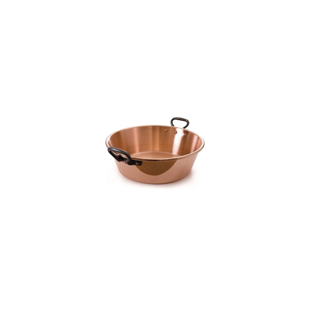 BAUMALU BASSINE CONFITURE 38CM  9L CUIVRE LEGERA/POIGNÉE