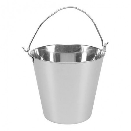 SEAU INOX  7.0L 23XH22CM SANS FOND RENFORCÉ NON GRADUE