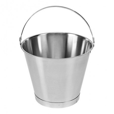 SEAU INOX 10L 30XH28CM GRADUE-FOND RENFORCE