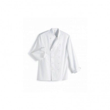 SNV VESTE STEPHANE BLANCHE TAILLE 60 COTON 240GR MANCHES LONGUES