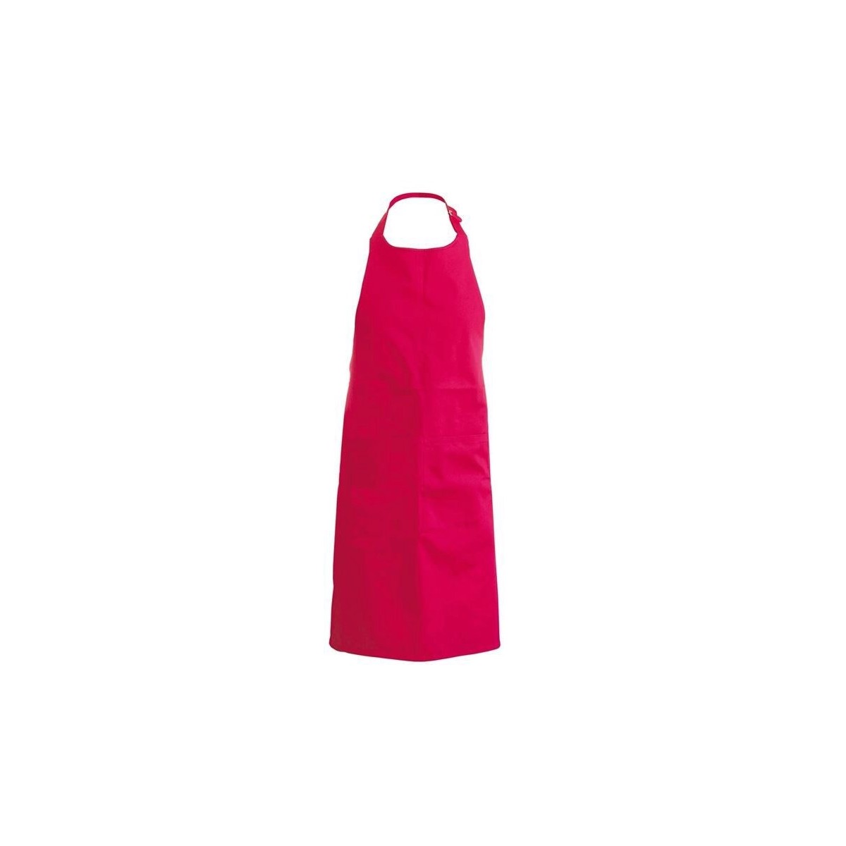 TABLIER KARIBAN BAVETTE + POCHE ROUGEH90XL71CM POLYESTER/COTON