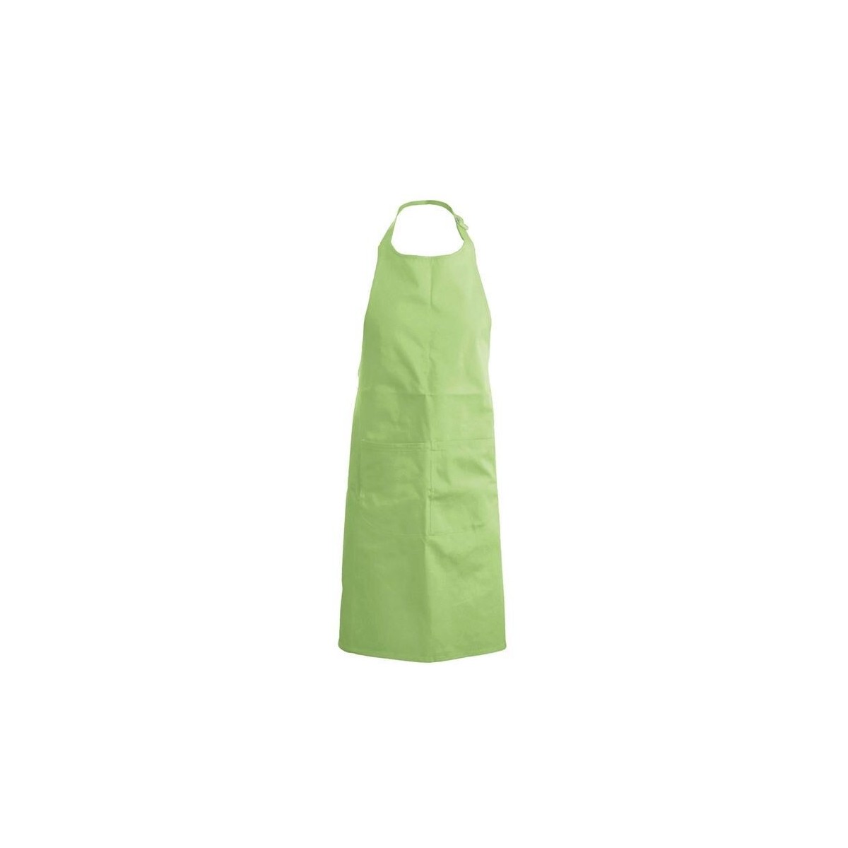 TABLIER KARIBAN BAVETTE + POCHE LIME VERTH90XL71CM POLYESTER/COTON