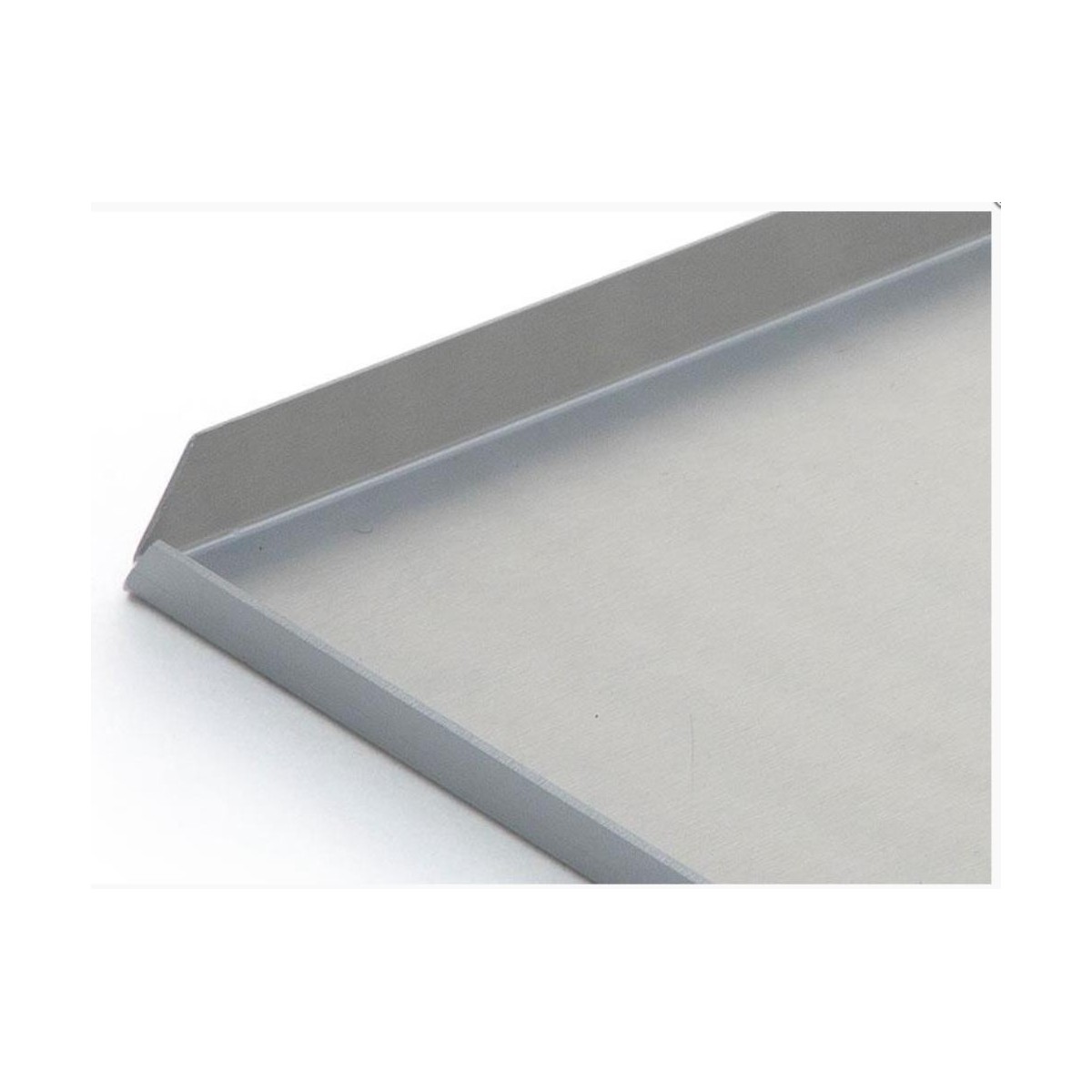 SILVER ALU TRAY 40X25XH1CM RIGHT CORNER