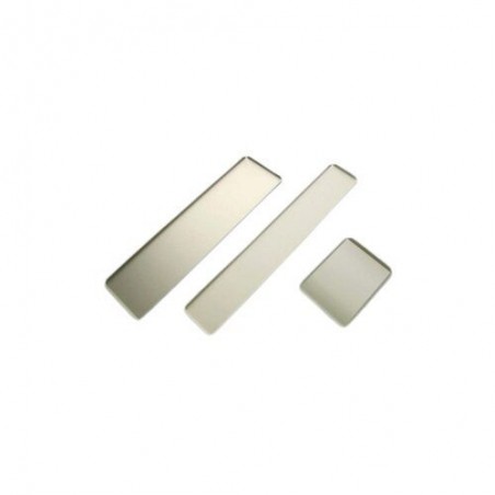 GOLD ALUMINUM TRAY 17X17XH1CM RIGHT ANGLE CUT