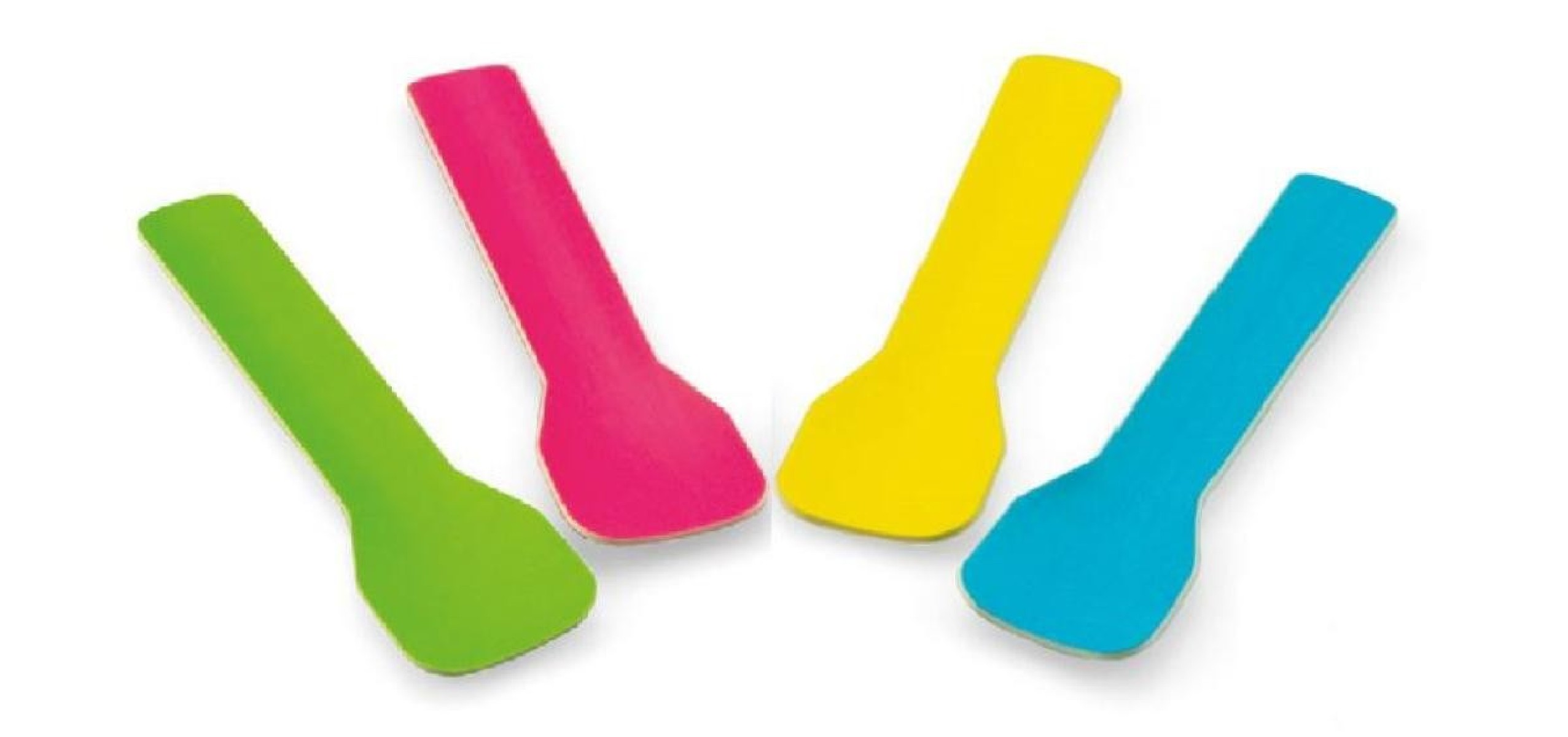 SIER PAPER ICE CREAM SPOON ASSORTED 100PCS