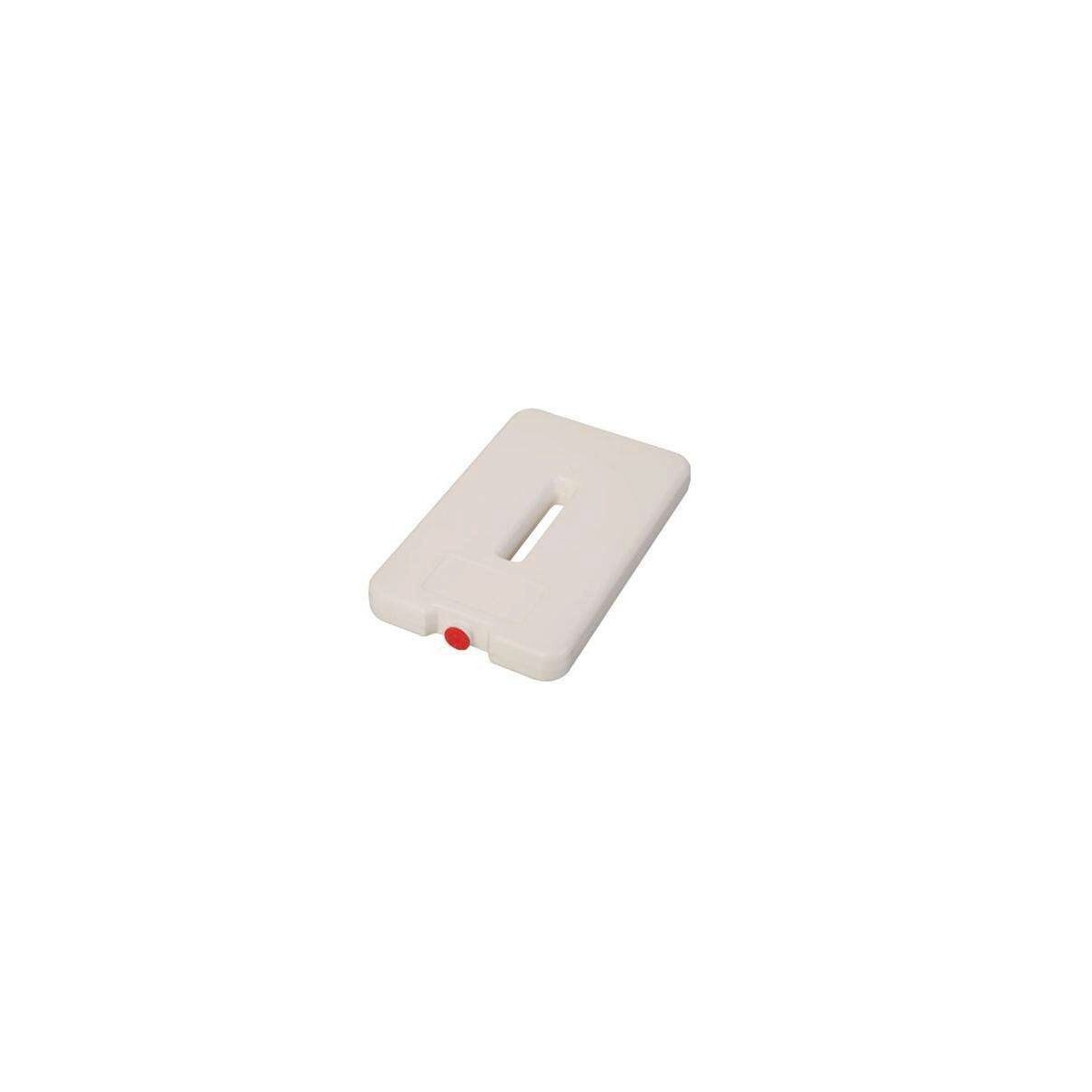 PLAQUE EUTECTIQUE BLANCHE GN1/4 26.5X16.2CM -16°C BOUCHON ROUGE