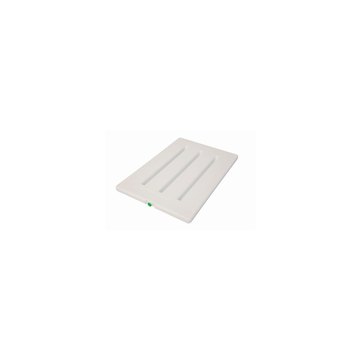 PLAQUE EUTECTIQUE BLANCHE 60X40 HT28MM -3°C BOUCHON VERT