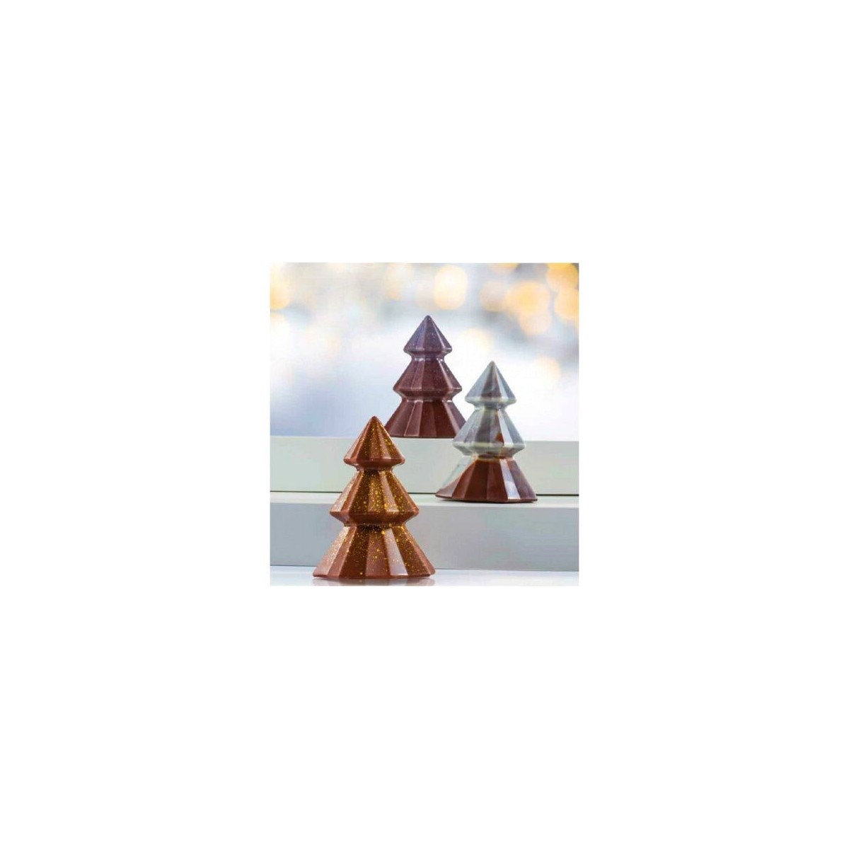 MOLD 2 CHRISTMAS TREE DESIGN 3D THERMOFORM HT 12CM