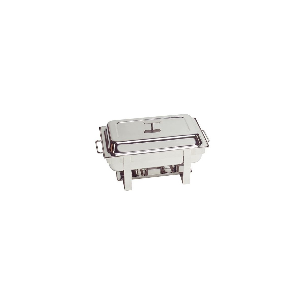 MAX PRO "MILLENIUM" CHAFING DISH GN 1/1-INOX 18/02 BRULEURS 60X35XH37CM - 9L