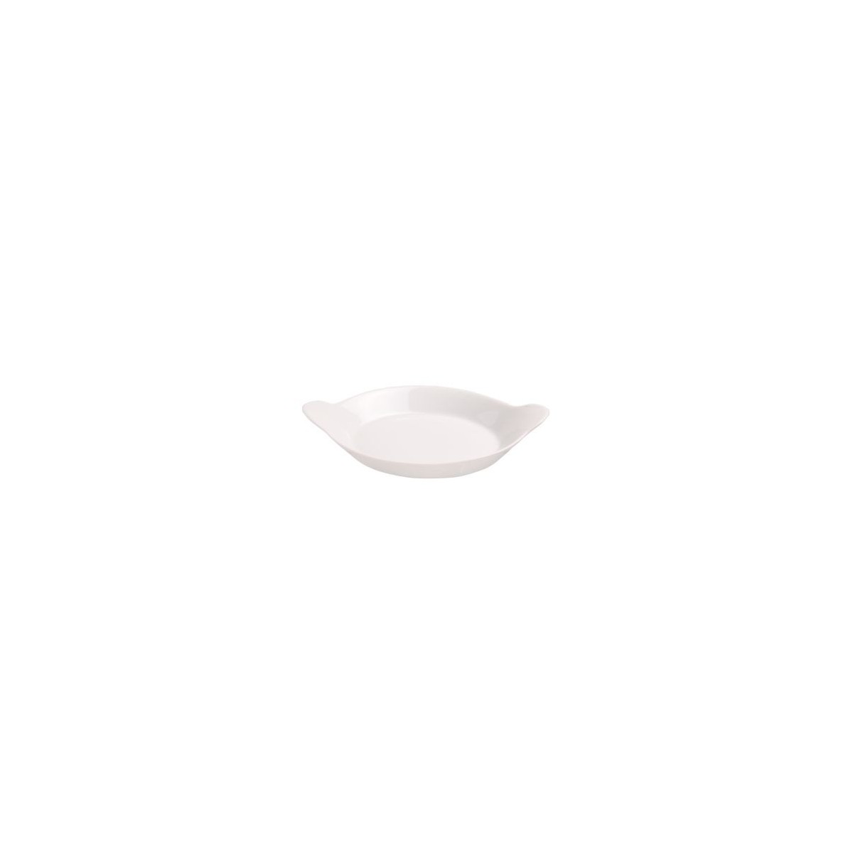 C&T PLAT A OEUFS 18XH3CM PORCELAINE BLANCHE